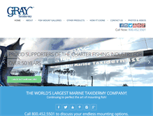 Tablet Screenshot of graytaxidermy.com